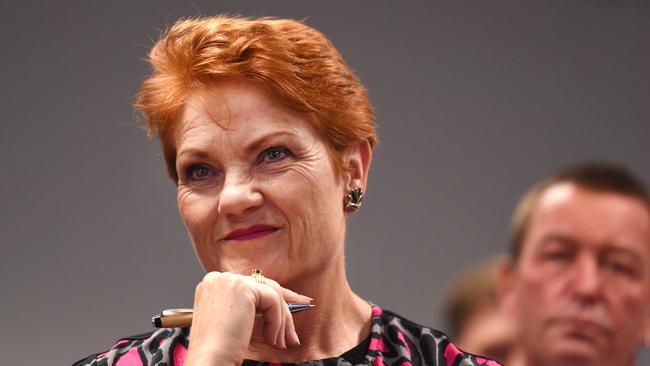 Double dissolution may return Pauline Hanson to parliament. Picture: AAP