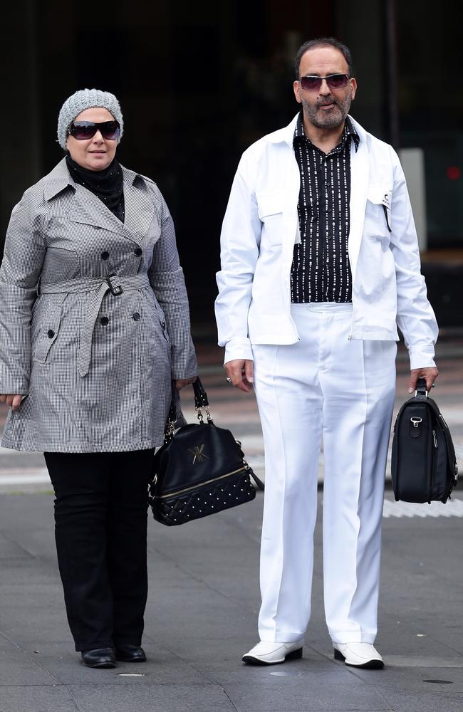 Droudis (above with Man Monis) carried out his mad order to murder his ex-wife while he hid, getting her 44 years in prison.