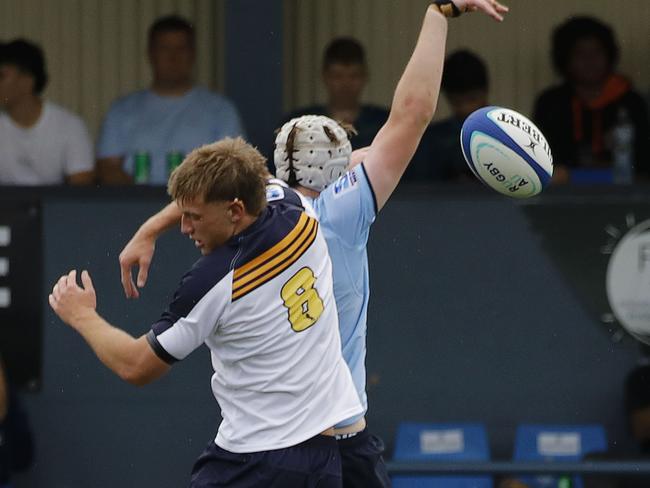 NSW Waratahs U19s v ACT Brumbies U19s. Rd 4 Super Rugby Mens U19s National Champtionship at PIttwater Rugby Park, Warriewood - Saturday 19 October 2024