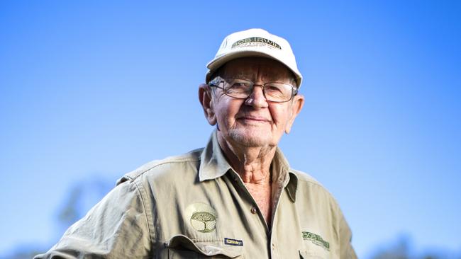 Pioneering Herpetologist and Animal Conservationist Bob Irwin at home on his property near Kingaroy. Photo Lachie Millard