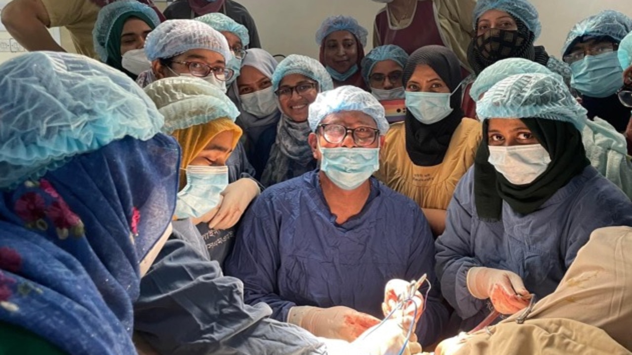 Toowoomba couple and women's health specialists Dr Anthony Cerqui and his wife Sarah Cerqui spent eight days in Bangladesh to help combat women's health issues in third world countries. Picture: Supplied