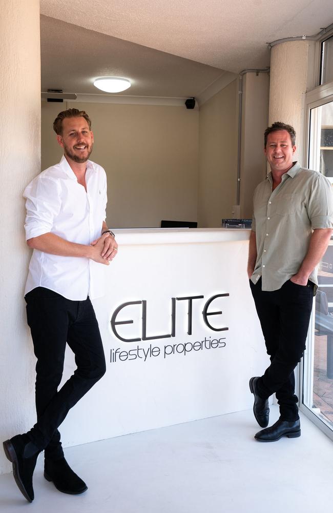 Jordan Lund and Mitch Lund from Elite Lifestyle Properties. Picture: Contributed