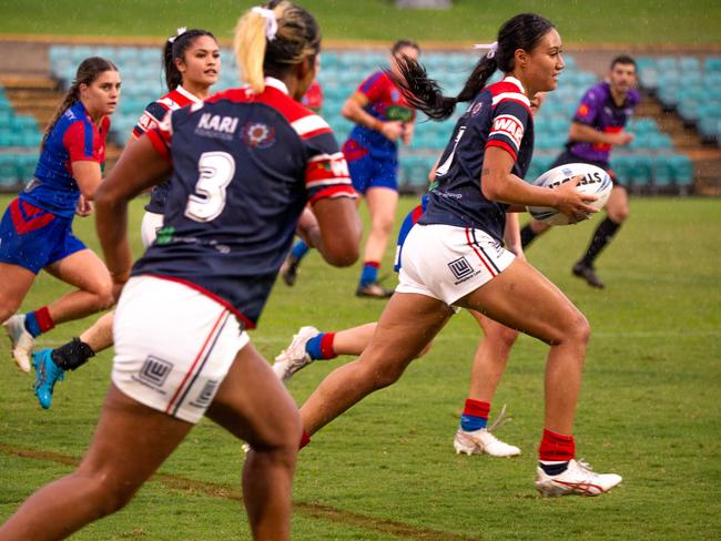 Skyla Adams of the Sydney Roosters. Picture: Thomas Lisson.