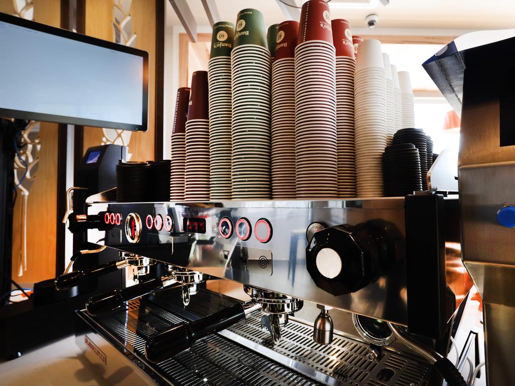 Coffee is a big part of the offering at the new Banjo’s. Picture: Glenn Hampson.