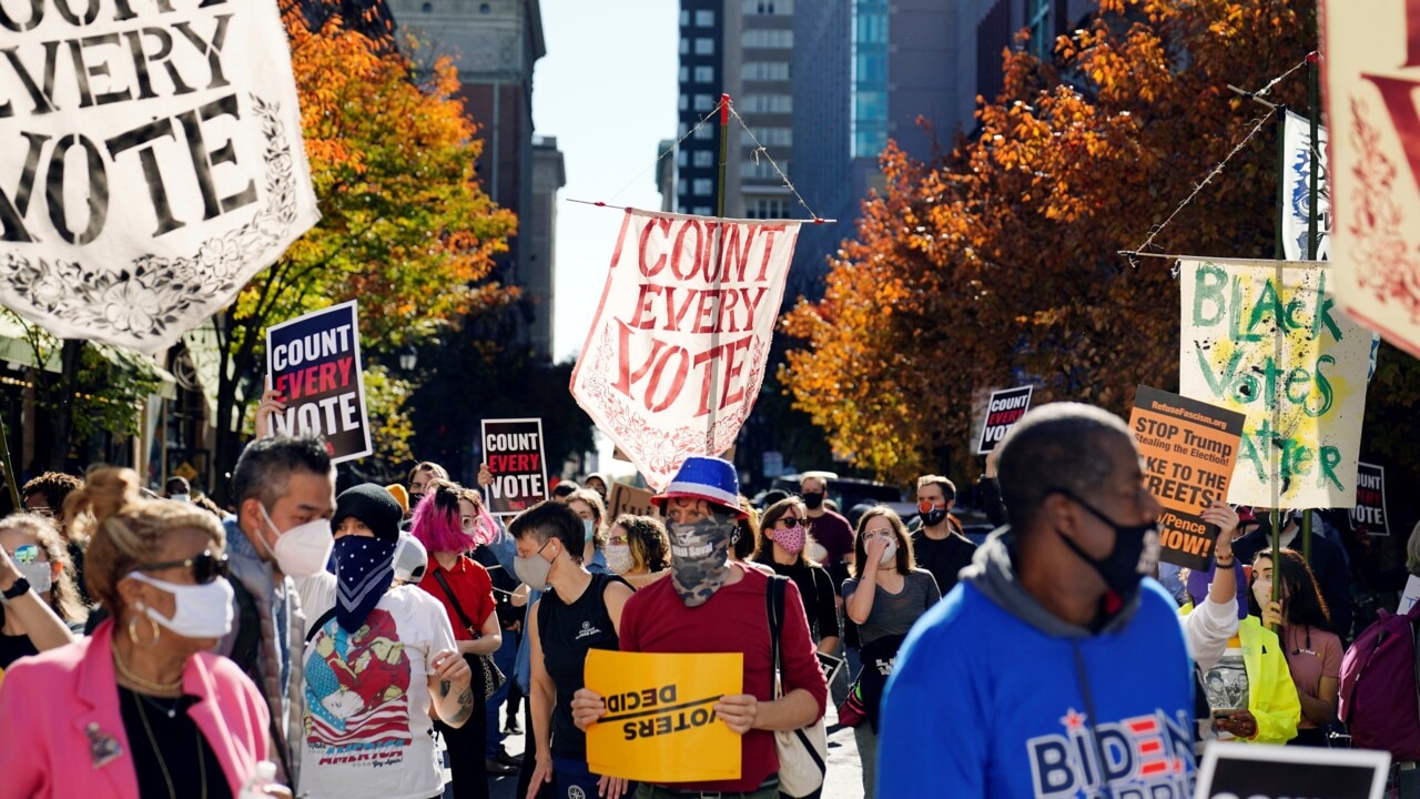 Trump, Biden protests erupt over vote count in Pennsylvania