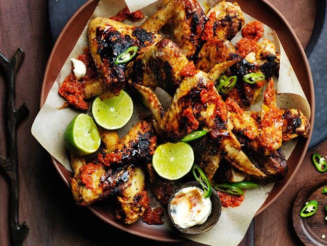 Peri peri chicken wings.