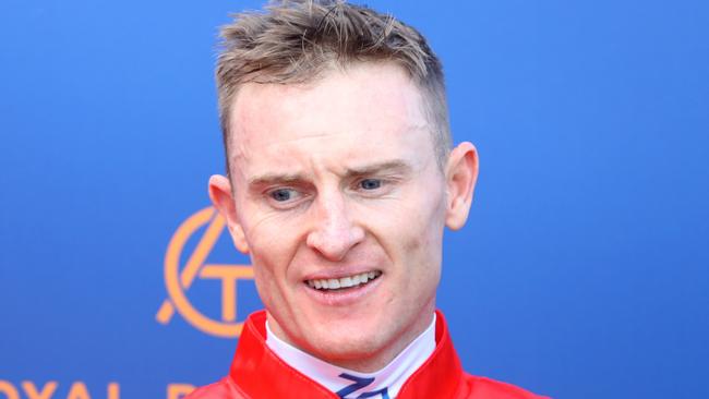 Zac Purton will done the China Horse Club colours when he partners Militarize in the Doncaster Mile. Picture: Jeremy Ng / Getty Images