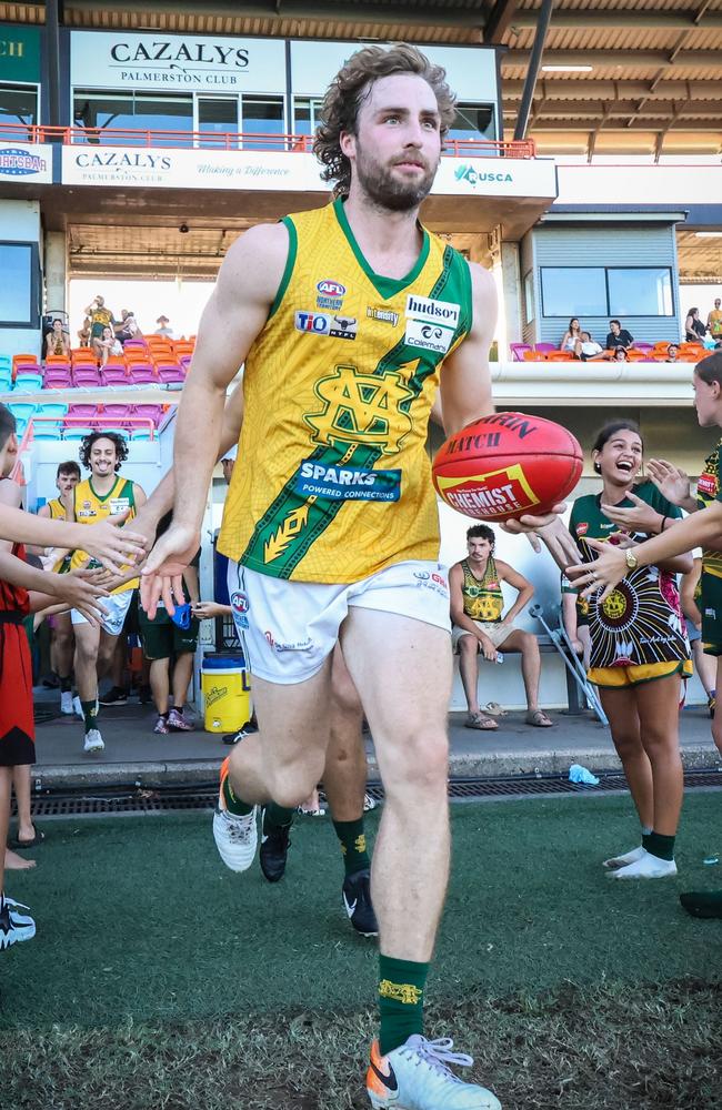 Dylan Landt has been a standout for St Mary’s for the past four seasons. Picture: Celina Whan / AFLNT Media