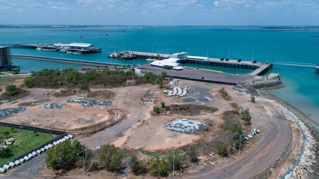 The NT government reclaiming the site after the 12-month construction extension it gave the Chinese company expired. Picture: Che Chorley