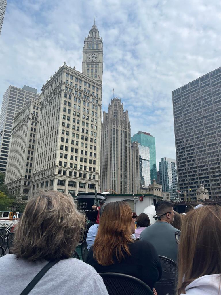 Chicago’s First Lady Architecture River Cruise tour. Picture: Natalie Brown/news.com.au