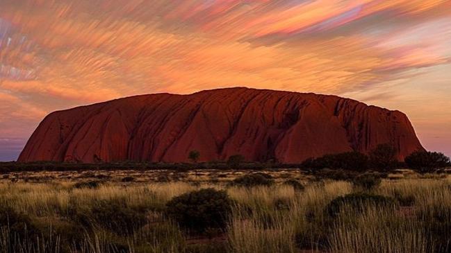 This sunset at Uluru made the top 10 of Tourism NT's Instagram photos of 2015. Photo: SUPPLIED/TOURISM NT