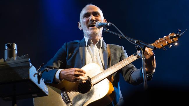 Paul Kelly playing on the Foundation Stage at WOMADelaide 2022. pic: Rob Sferco