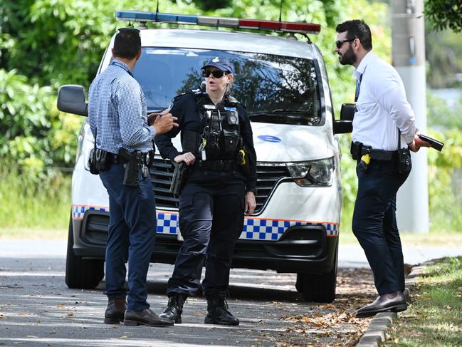 8/11/2024: Police at Rudyard St after a man, 52, died in hospital after bashing in the area, in Inala Brisbane. pic: Lyndon Mechielsen/Courier Mail