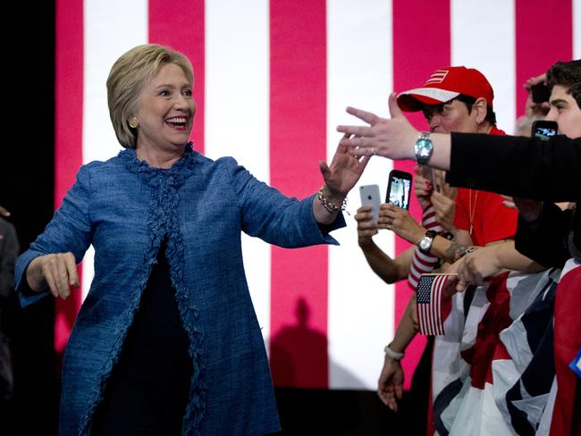 US Democratic presidential candidate Hillary Clinton / Picture: AP