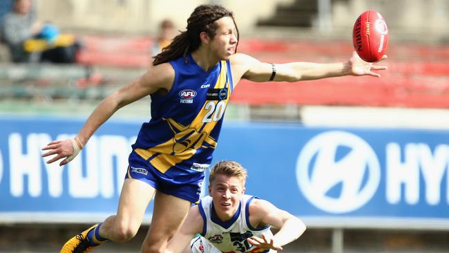 Western Jets midfielder Darcy Cassar has the traits to excel as an outside midfielder.