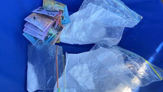 Police arrested a man from Raymond Terrace after allegedly finding drugs and cash in his car. Picture: NSW Police