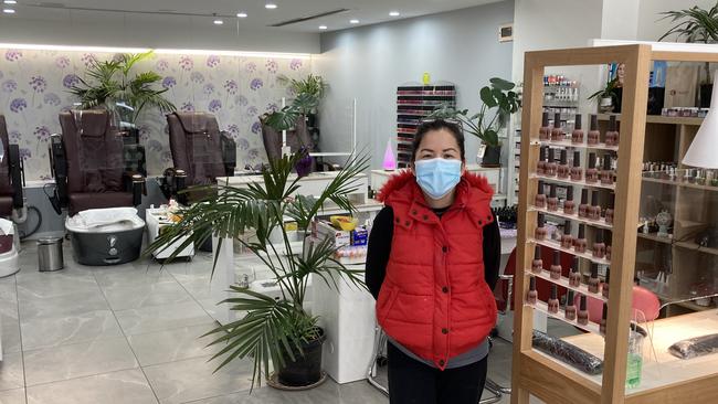 ATNL Nail Salon owner Quyen Nguyen. Picture: Julia Kanapathippillai