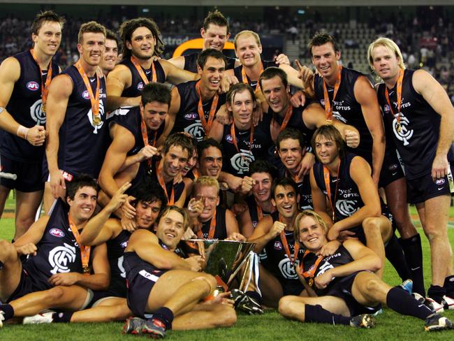 The Carlton team which won the Wizard Cup in 2005.