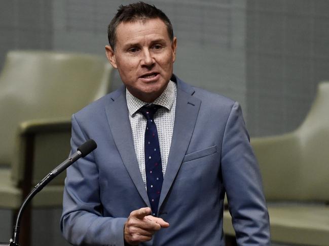 Bowman MP Andrew Laming in parliament. Picture: Image Tracey Nearmy/AUSPIC