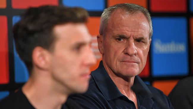 Mike Turtur at the pre-race press conference. Picture: Tim de Waele/Getty Images