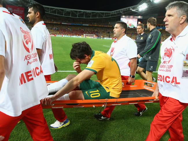 Robbie Kruse’s night is over.