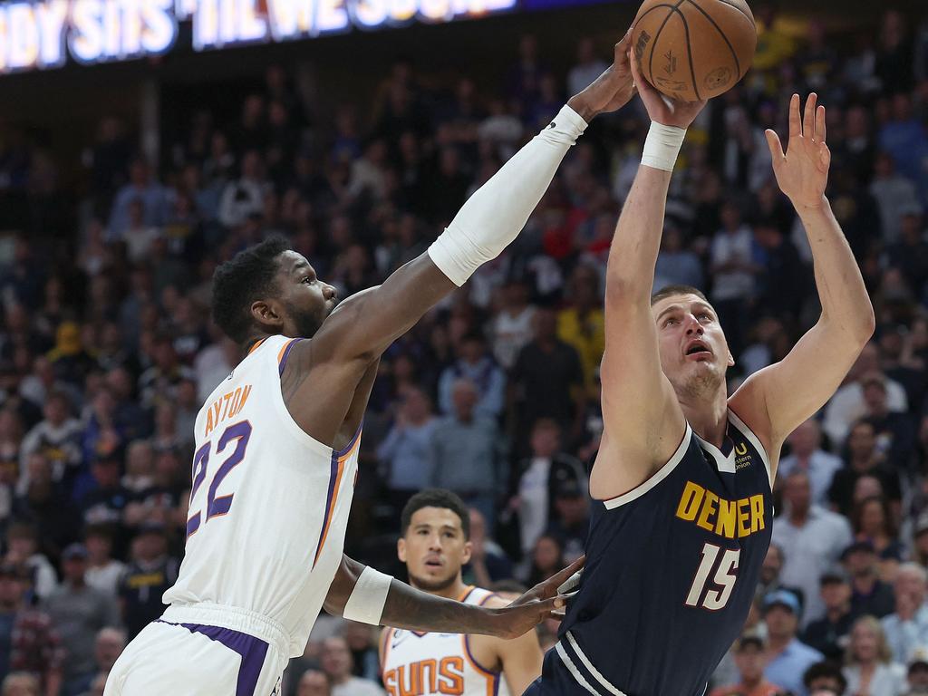 Was Nuggets star Nikola Jokic #15 robbed of a third successive NBA MVP this season? Photo via AFP