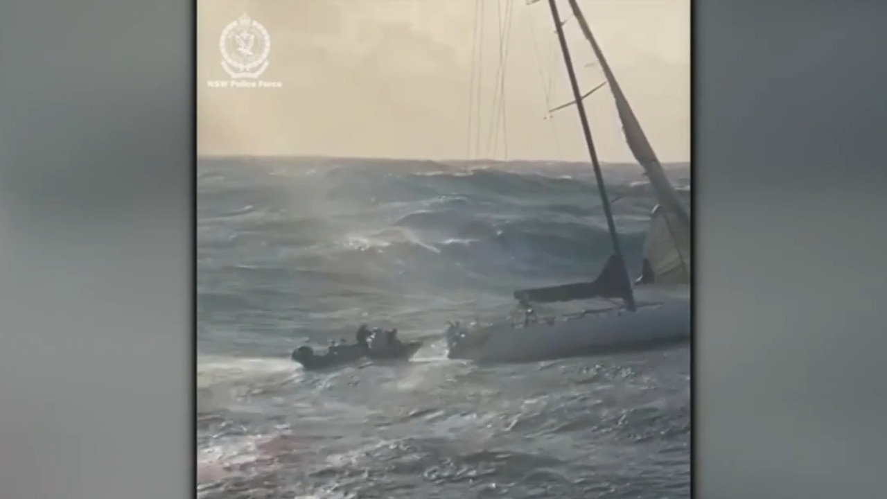 Footage released of daring NSW yacht rescue