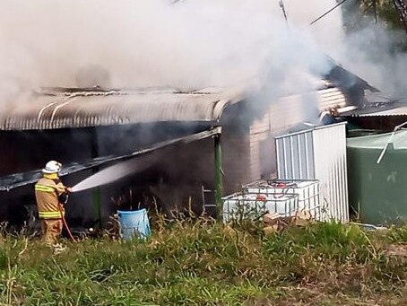 ‘Loud explosions’: Shock footage, heroic neighbours as rural home goes up in smoke