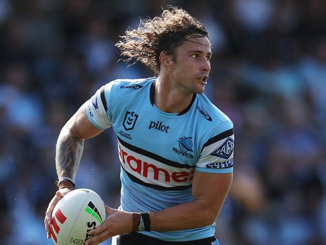 Nicho Hynes starred for the Sharks and is entering must-have status in SuperCoach. Picture: Getty Images