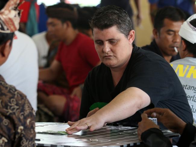 Bali Nine member Renae Lawrence plays cards with prison inmates. Lawrence will reportedly be  released on November 21.  Picture: Lukman Bintoro/News Corp Australia