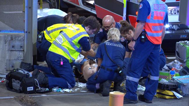 A man in his 20s was hospitalised with serious injuries. Picture: OnScene Bondi