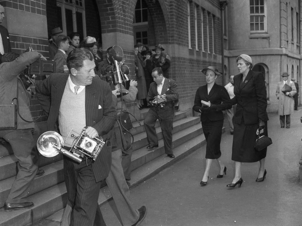 Shirley Beiger arrives at court. She was later acquitted of murder.