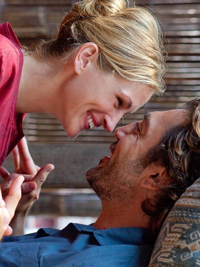 Julia Roberts and Javier Bardem played the couple in Eat Pray Love. Picture: Supplied