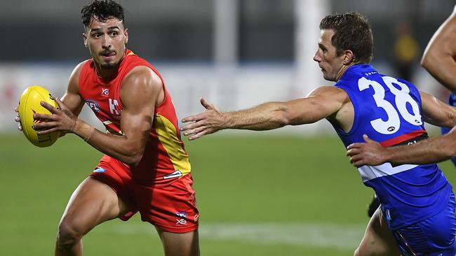 Rankine in pre-season last year. Picture: Ian Hitchcock/Getty Image