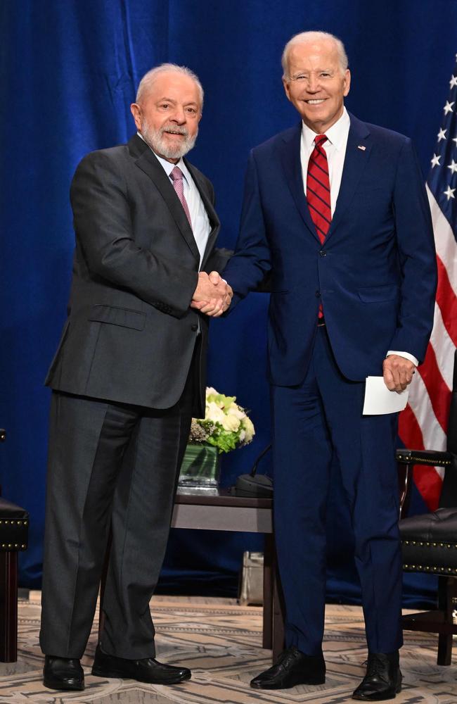 And did end up with a handshake after all. Picture: Jim Watson/AFP