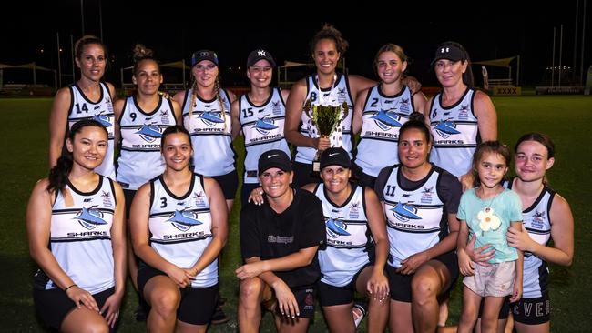 The 2024 NT Touch Football Titles winners women's open winners Sharks. Picture: Patch Clapp