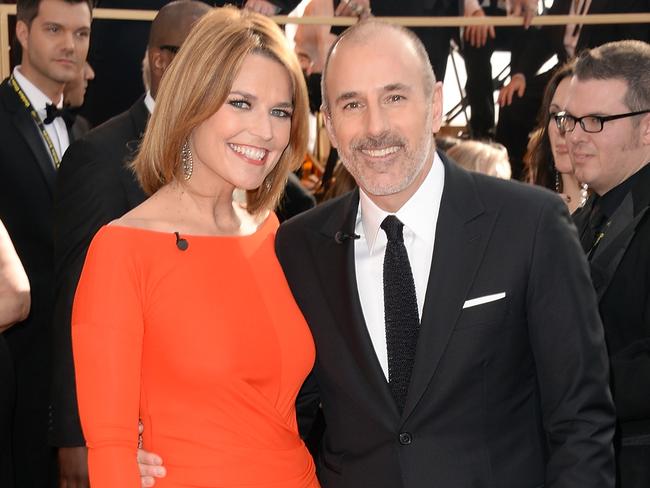 Lauer’s <i>Today</i> co-host Savannah Guthrie said she was “devastated” by the claims. Picture: Getty Images