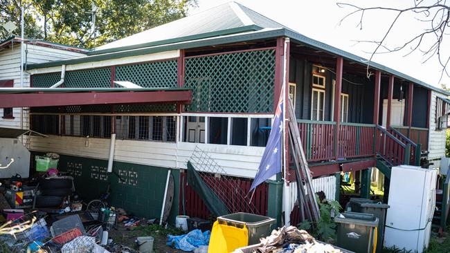 The house in Gin Gin, near Bundaberg on the Queensland coast, where Pheobe Bishop was living before she disappeared. Picture: NewsWire / Paul Beutel