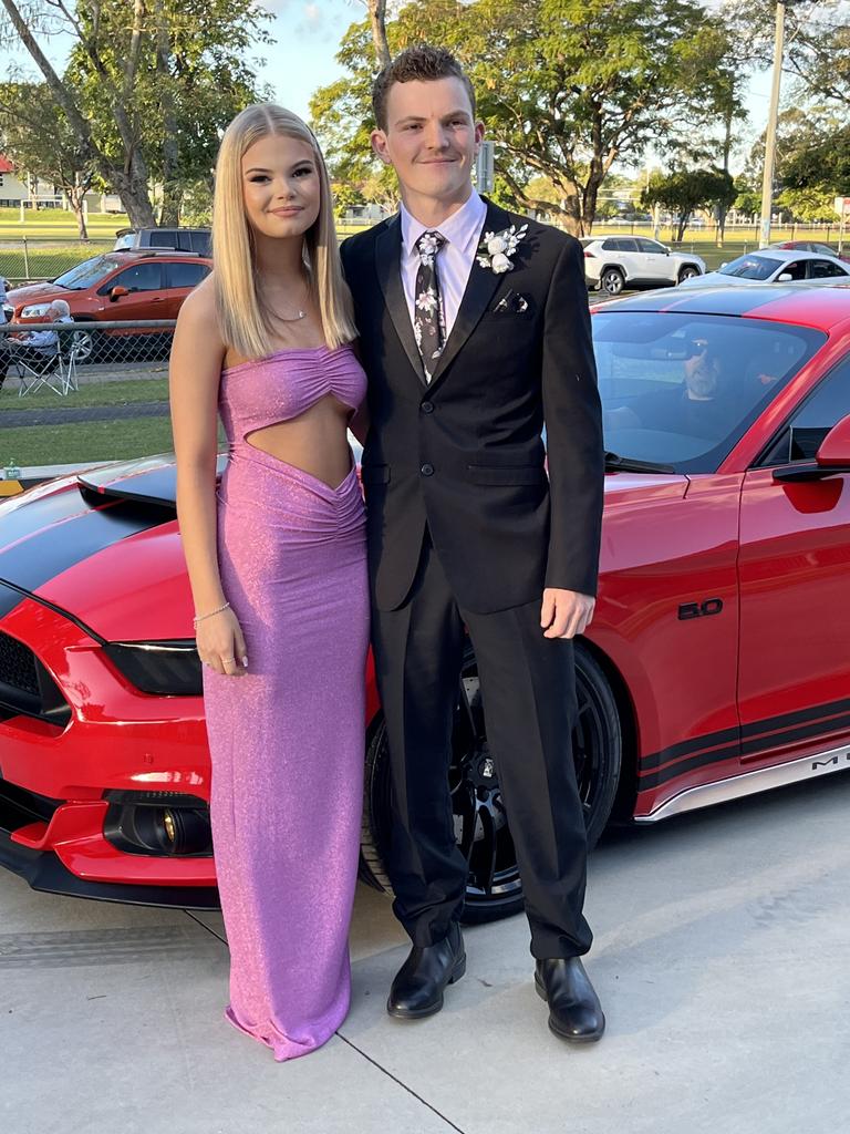 Students arrive at Maryborough State High School's formal.