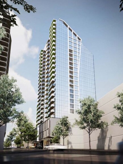 The design for the tower at 31-35 Prospect St, Box Hill.