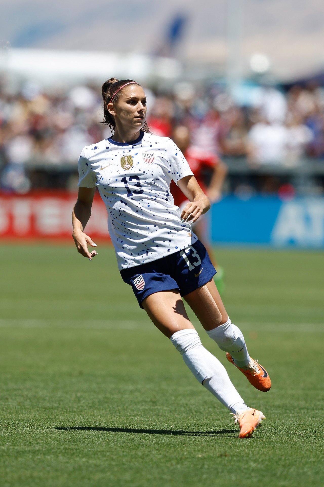 <p><b>Alex Morgan (USA)</b></p><p>Nicknamed “Baby Horse” when first breaking onto the US women’s national scene, it’s a name that encapsulates Alex Morgan’s vim and running style. A stalwart player for the US, and as she prepares for her fourth Women’s World Cup, Morgan will surely be in the centre of the action if the US were to claim its third consecutive Women’s World Cup title.</p><p><b>Position: </b>Forward</p><p><b>Age:</b> 34</p><p><b>Club: </b>San Diego Wave FC</p>