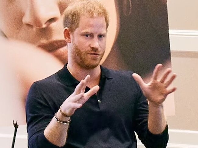 Prince Harry spoke about mental health at a BetterUp conference. Picture: Supplied