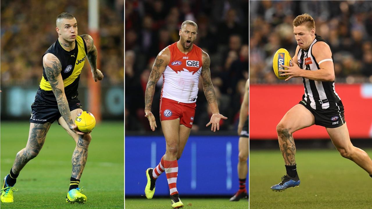 Dustin Martin, Lance Franklin and Jordan De Goey will be exciting to watch in 2019.