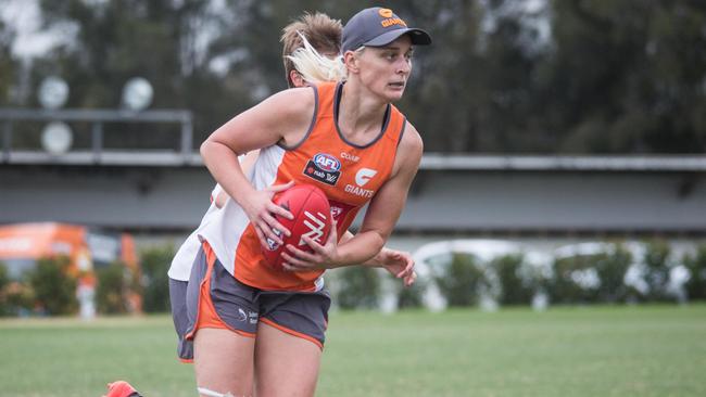 GWS Giants player Renee Tomkins will debut for the club this season.