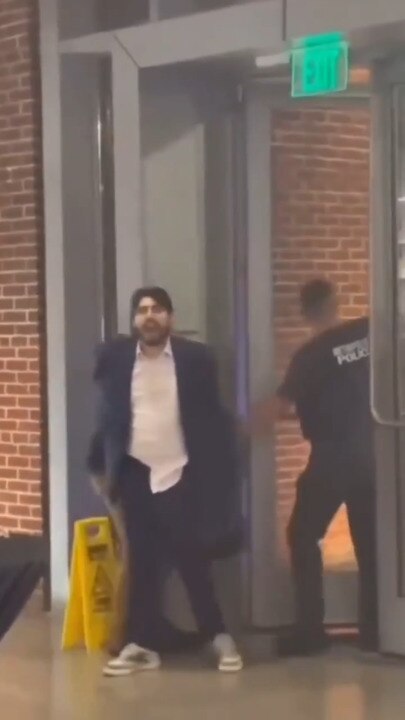 Suspected Israeli embassy shooter chants 'Free Palestine' while being arrested
