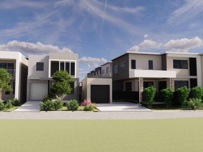 10 massive double-storey houses will add to a precinct of almost 200 homes. Picture: IDA Design Group