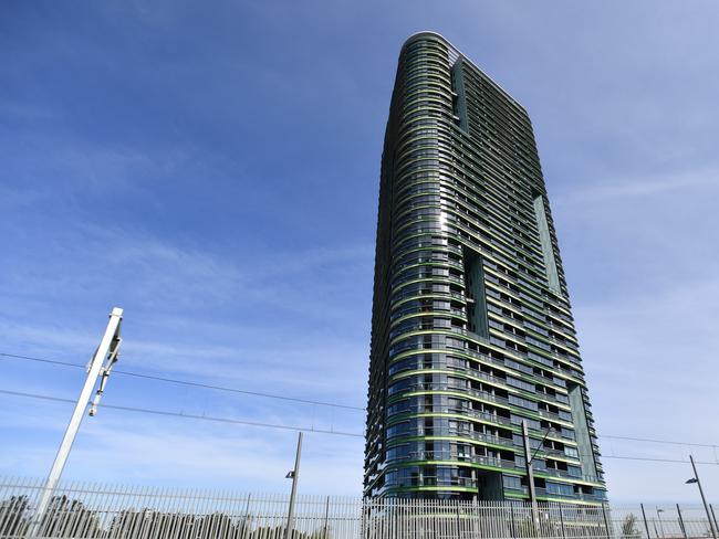 Some of the residents of the Opal Tower are refusing to leave despite being asked to by the developers. Picture: AAP Image/Mick Tsikas