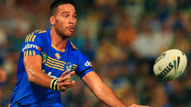 Corey Norman of the Eels during the Parramatta Eels v North Queensland Cowboys NRL round 2 game at Pirtek Stadium, Parramatta. pic Mark Evans