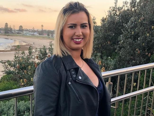 Bondi Beach real estate agent Raquel Borg, 24, who was charged over a fatal crash at Monterey which killed two young brothers. Picture: Facebook