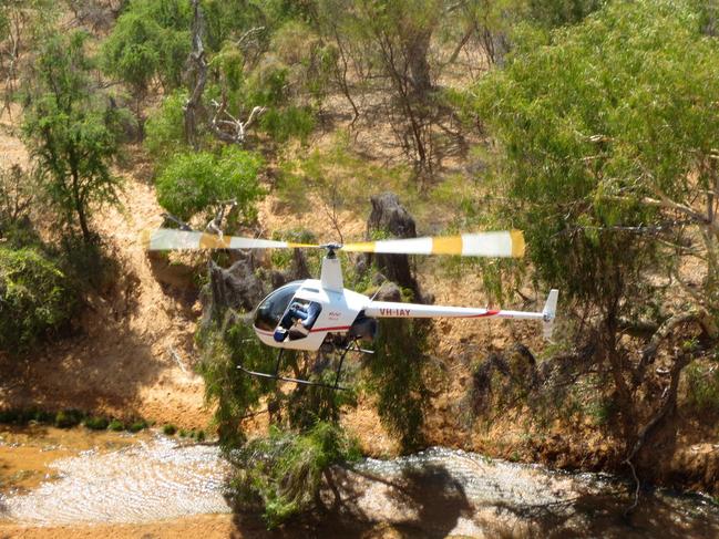 FILE PHOTO. Pearl Coast Helicopter pilots Peter Ritter, 29, and Gavin U’Ren, 30, were killed when their helicopters collided shortly after take off near Mount Anderson Stations, 300km east of Broome. Picture: Pearl Coast Helicopters